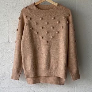 Blush Pom-Pom Sweater S/M